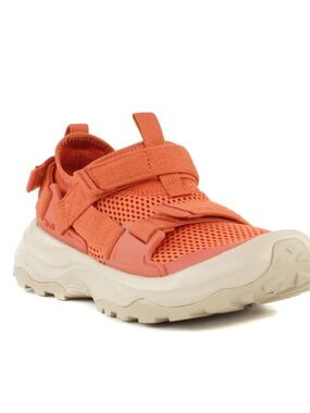 Teva Women's Outflow Universal Water Shoe in Coral Orange with Cream Sole